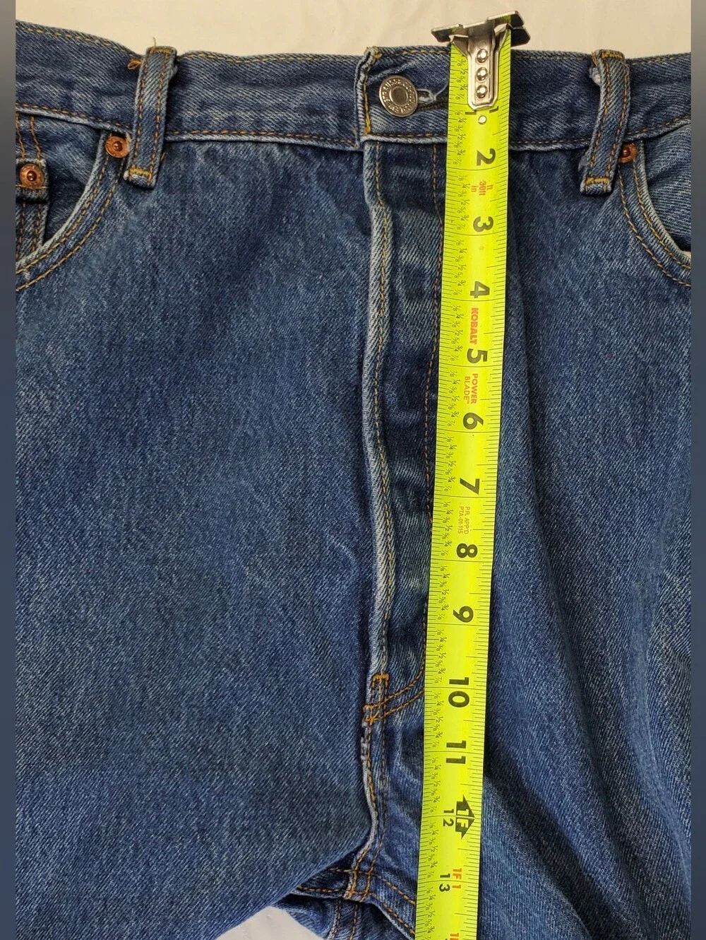 Levis Mens 501 Button Fly Denim Jeans - Size 40 x 32 - GUC - SEE PHOTOS